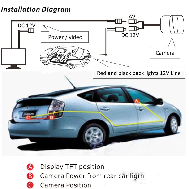 8 LED Ligths Night Vision Car Rearview Camera (8)