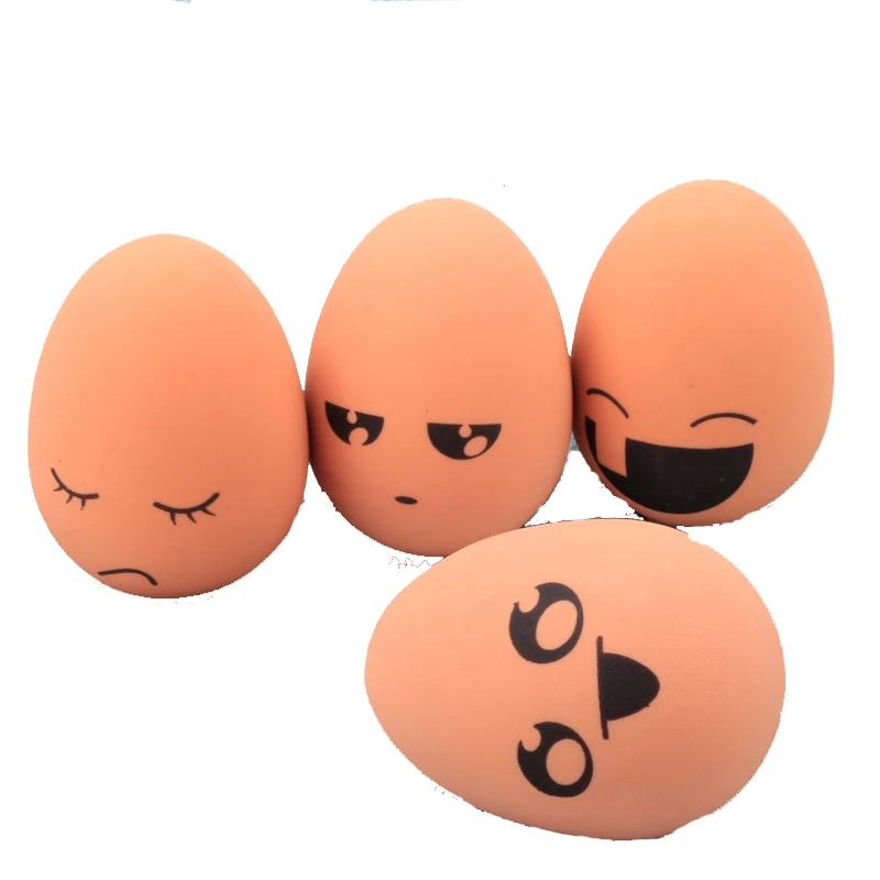 OnnPnnQ 1pcs Bouncing Realistic Egg Dog Cat Toy expression Ball Resistant Chew Funny Puppy Training Interactive Pet Supplies4