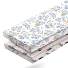 Breathable Fleece Crib Fitted Baby Cradle Bed Sheet Set
