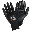 Building Protection Hot Selling Protective Durable 13G Polyester Black Polyurethane Plam Coating Working Gloves