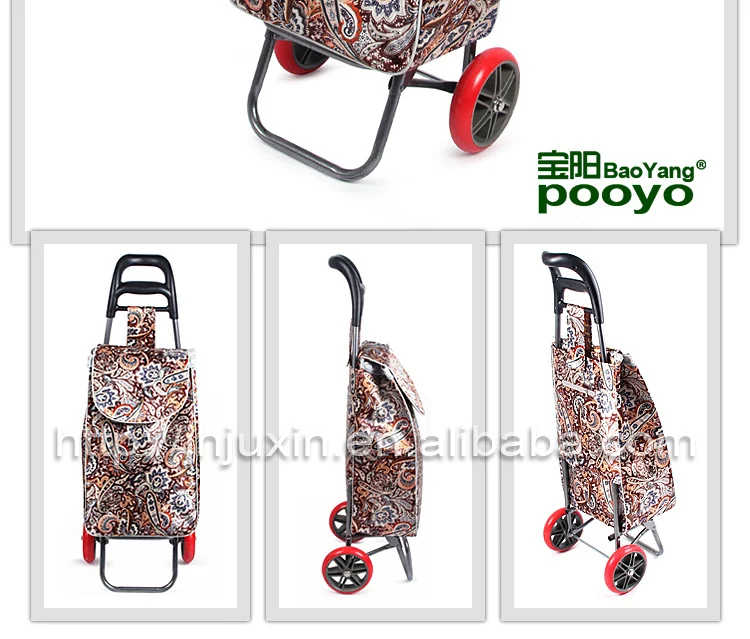 folding shopping cart fashion metal folding shopping cart