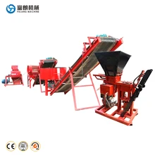 FL1-25 diesel engine red solid clay clc brick making machine for retaining wall