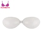 White strapless extreme push up bras women nude Invisible self adhesive silicone bra wireless brassiere