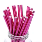 Kraft paper straw in bulk 7.75" Printed Standard Paper Straw full foil straw party supplies