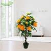 2018 newest indoor decorative silk artificial flower peony bonsai tree