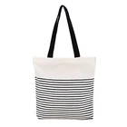 Adorable large summer beach shopping books canvas tote bag