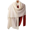 Solid color long blanket oversized scarf shawl woman
