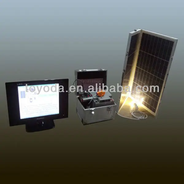 toyoda 60-watt sharp module solar panel set with 15 inch lcd tv
