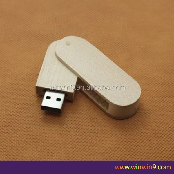 design promotional gift custom logo wooden usb flash drive with