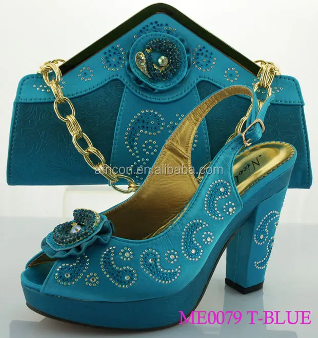 ME0079 lilac italian shoes and bag set bridal wedding matching shoes