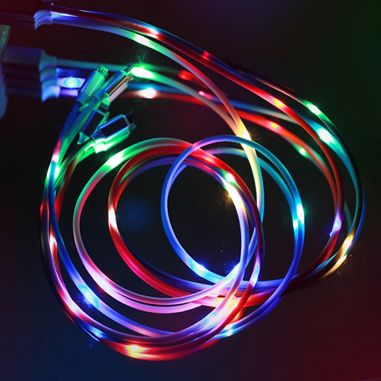 Factory wholesale OEM high quality Music Sound Controlled Luminescence Usb Data Cable for TYPE-C Mobile Phone - ANKUX Tech Co., Ltd