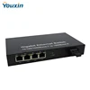1310nm SC Port switch 4 ports UTP fiber optic media converter 10/100/1000M fast Ethernet Switch