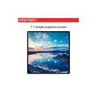 1:1, 70*70, 84-120 inch portable projector screen/ Simple Projection Screen for projector Home theater or office