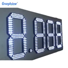Grandview high brightness green 4 digit 7 segment electronics scoreboard wireless gas station led price sign