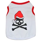xxx small plain white pet clothes apparel dog t-shirt for xmas
