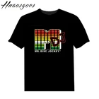 2018 Cheap custom Light Up Sound Activated El Flashing round neck t Shirt/ Led t Shirt