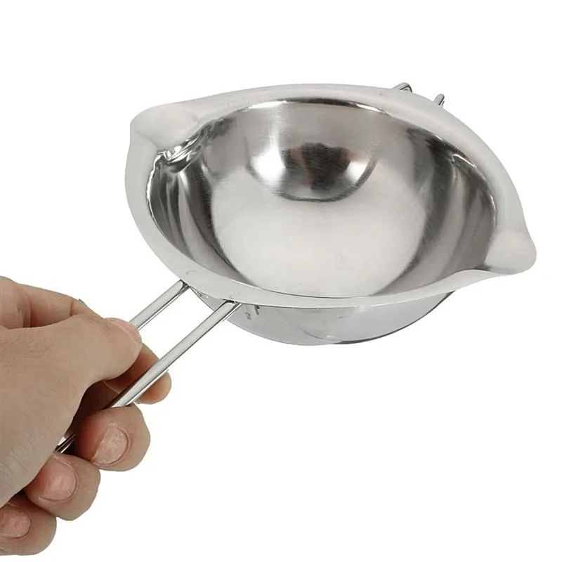 1Pc Stainless Chocolate Melting Pot Butter Milk Pouring Bowl Kitchen Bakery Baking Mixing Tools Helper Gadgets Bakeware