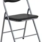 Vinyl Metal Folding Chair with Carrying Handle