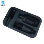 Black color bagasse pulp molded cosmetic inner packaging tray
