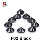 Synthetic Gems high temperature wax casting round diamond cut black cubic zirconia stones