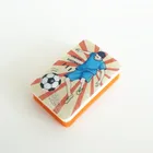 Cartoon print colorful non-scratch soft kitchen cleaning sponge scourer / scrubber pad