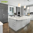Foshan factory White lacquer modular kitchen