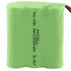 NIMH aa 2300mah 3.6v rechargeable battery pack with cable and connector