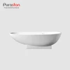 Puraston solid surface relax oval freestanding baby bath with natural stone mat touch