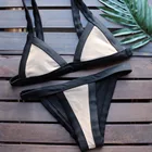 Top quality sexy black bandage swimwear for women bikini