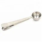 Coffee Scoop With Clip Multifunction Stainless Steel Coffee Tea Measuring Scoop Ground Coffee Measuring Spoon