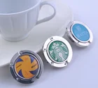 high quality custom logo folding bag purse hook handbag hanger holder purse hanger