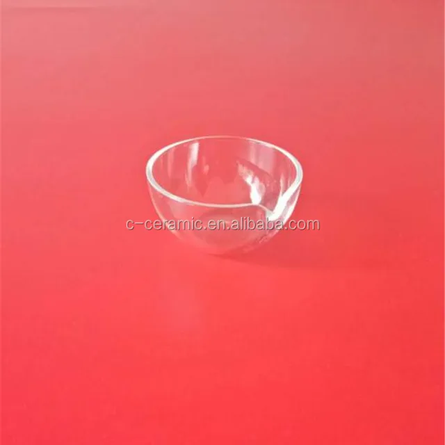 clear evaporating dish