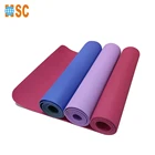 Health women indoor fitness pvc yoga mat custom label eco friendly