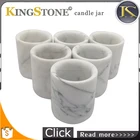 Wholesale Handmade Small White Marble Wedding Candle Holder Jar