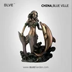 yard decorative fiberglass mermaid sculpture FSL-032