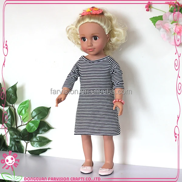 curly blond hair doll pin 18