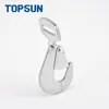 Manufacture 50mm 2 inch rigging hardware forged twissted metal snap tie down webbing hook