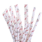 2019 trending amazon paper straws jumbo 6*210mm Paper Straw wholesale custom logo paper straws party supplies