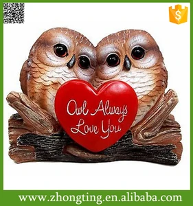 handmade best gift ceramic valentine cupid romantic lover owl