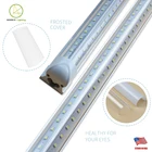 Advance lighting V-Shaped 8ft Cooler Door Integrated Led Tubes Double Sides Led Lights fixture Led Tubes T8