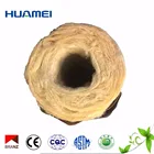 Wool Rock Pipe Glass Wool Or Rock Wool Heat Insulation Coating Hot Steam Supply Insulated Pipe For Heating System