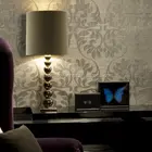 europe flower handcraft natural fabric wallpaper