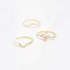 Korean fashion 925 silver combination stack rings