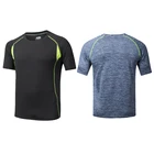 Wholesale youth compression shirts custom gym t shirts mens gym clothing