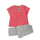 Women short sleeve cartoon Animals sleepwear nightdress