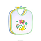 Best Custom Promotion Waterproof Fancy White Terry Cloth Towelling Baby Bibs