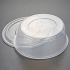 New brand 2018 white/clear box plastic transparent salad bowl with lid
