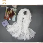 2017 new arrival plain colors fashionable women casual scarves and shawls oversized TR cotton scarf