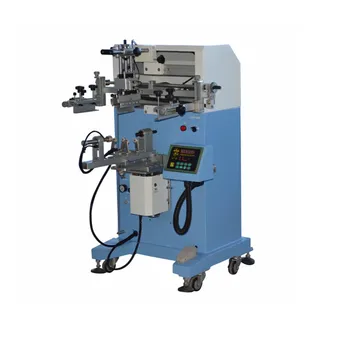 Plastic cup glass perfume bottle screen printing machine for sale