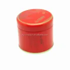 red food grade cylindrical tin can for tea